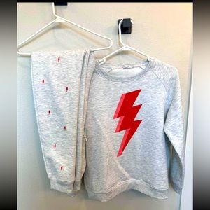 South Parade| Rocky Thunderbolt Sweatshirt and sweatpants set